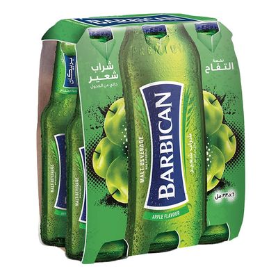 بربيكان شراب شعير بنكهة التفاح 330 مل × 4