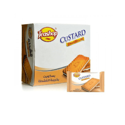 Teashop Biscuit With Custard Cream Box 25 G × 24