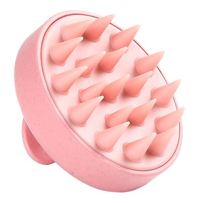 Mella Soft Silicone Scalp Brush For Massaging The Scalp - Pink