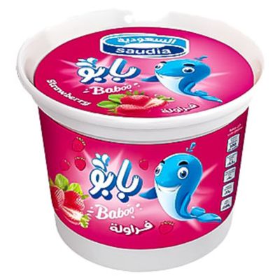 Saudia Baboo Ice Cream Strawberry Flavor 100 ML