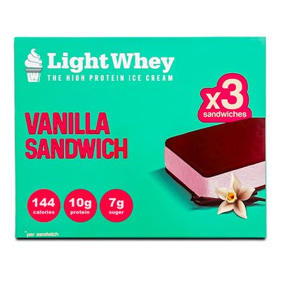LightWhey Ice Cream Vanilla Sanwich Multipack Imported 3 Pieces