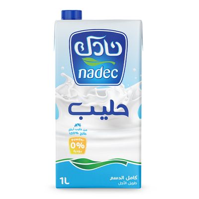 نادك حليب طويل الأجل كامل الدسم 1 لتر
