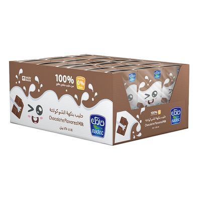 Nadec Flavored Milk With Chocolate - 125ml × 18