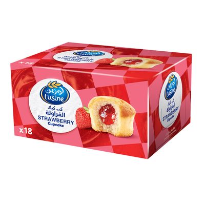 Lusine Cupcake Strawberry 30 G × 18 Box