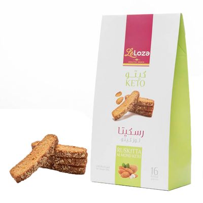 Leloza Ruskitta Keto Almond 16 Pieces