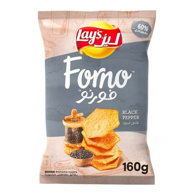 Lays Chips Forno Black Pepper 160 G