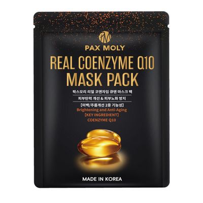 Pax Moly Real Coenzyme Q10 Face Mask For Brightening And Anti-aging- 25ml