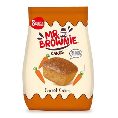 Mr.Brownie Chocolate Brownies With Real Carrot Bits (Imported) 8pcs - 200g