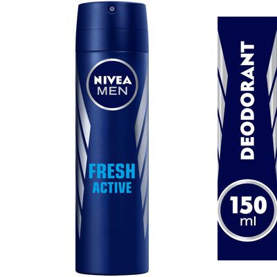 Nivea Deodorant Spray For Men Fresh Active With Ocean Extracts 150 ML