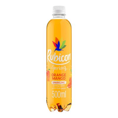 Rubicon Spring Orange Mango Sparkling Water With Fruit Juice (Imported) - 500ml