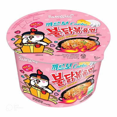 Samyang Carbo Noodles Ramen Hot Chicken Flavor Cup - 105g