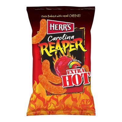Herr's Snack Baked With Real Cheese Extra Hot Imported 170 G
