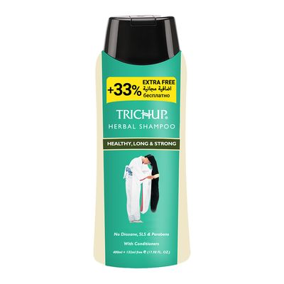 Trichup Herbal Shampoo With Conditioners For Healthy, Long & Strong Hair - 400ml + 132ml free