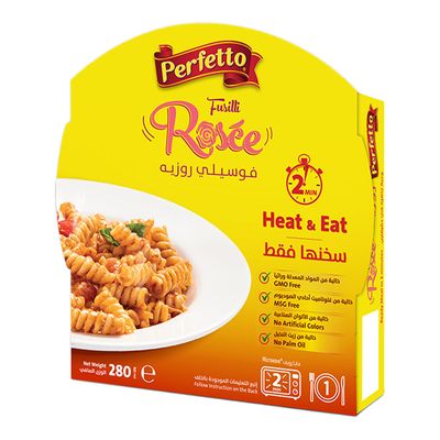 Perfetto Fusilli Rose Pasta Ready Meal - 280g