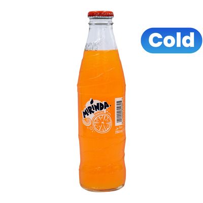 Mirinda Soft Drink Orange Flavor Glass Bottle 250 ML