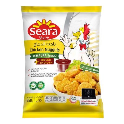 سيارا ناجتس دجاج تمبورا مع صوص باربيكيو 750 جرام