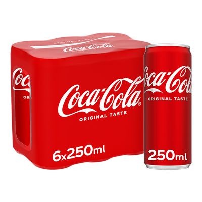 كوكا كولا مشروب غازي 250 مل × 6
