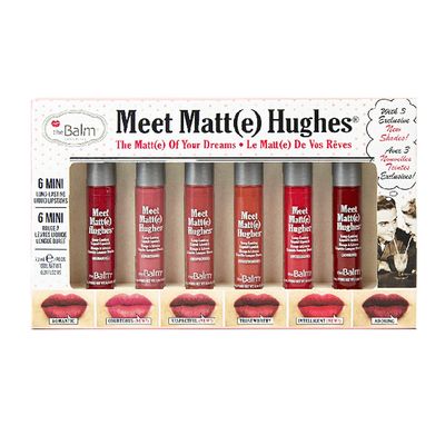 The Balm Meet Matt(E) Hughes Mini Long-Lasting Liquid Lipstick Set - VOL 12 - 6pcs