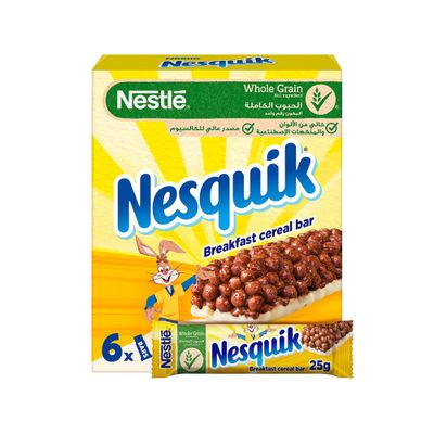 Nesquik Cereal Bars Breakfast Imported 25 G × 6