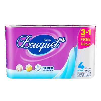 Sanita Bouquet Kitchen Paper Towels 54 Sheets 4 Rolls