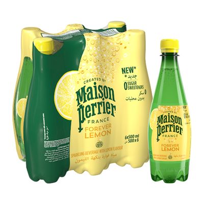 Maison Perrier Sparkling Water With Lemon Flavor No Added Sugar 500 ML x 6