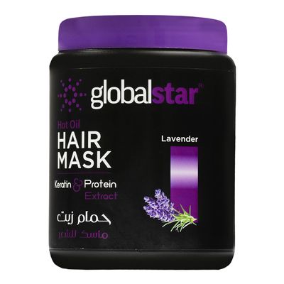 Global Star Hot Oil Hair Mask Keratin And Protein Extract With Lavender - 1L