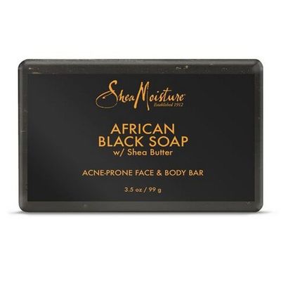 Shea Moisture African Black Soap with Shea Butter For  Face & Body - 99g
