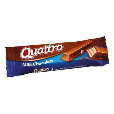 Quattro wafer Fingers Milk Chocolate 15 G