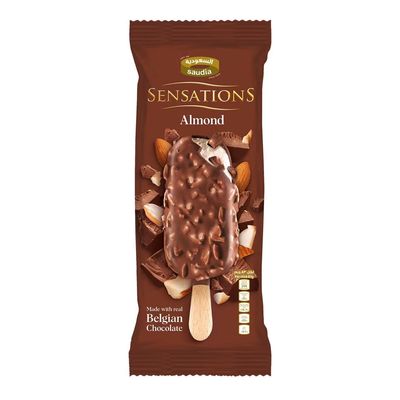 السعودية آيس كريم بنكهة الشوكولاتة البلجيكية  واللوز - 105 مل