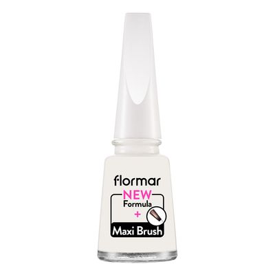 Flormar Nail Enamel - 319 White Dance - 11ml