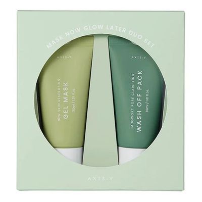 Axis-Y Mask Now Glow Later Duo Set - 30ml × 2