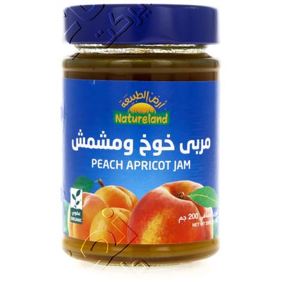 Natureland Jam Peach & Apricot 200 G