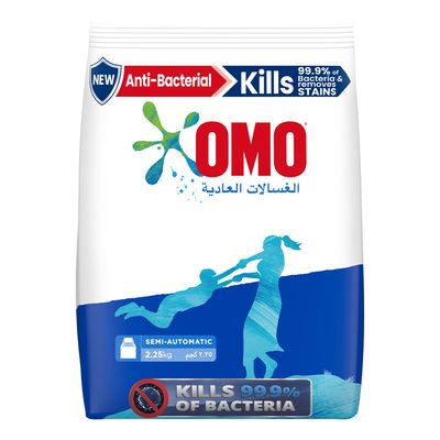 Omo Laundry Powder Detergent Anti Bacterial For Semi Automatic 2.25 KG