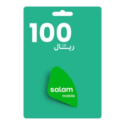 Salam Mobile Recharge Card 100 SAR