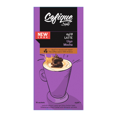Cofique Mocha Latte Sachets 24 g x 10