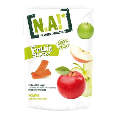 Nature Addicts Fruit Sticks Apple Flavor No Suger Added 35 G