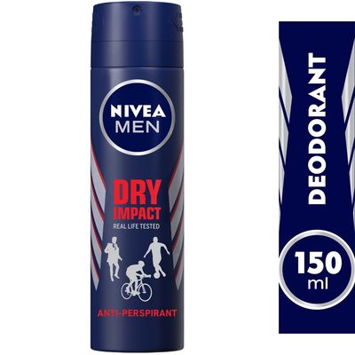 Nivea Deodorant Spray Dry Impact Extra Protection For Men 150 ML