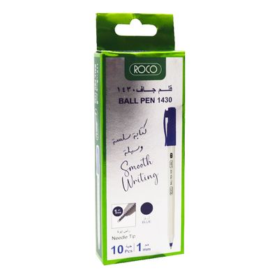 Roco Ball Pens Blue 10  Pieces