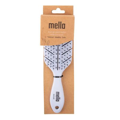 Mella Detangling Hair Brush Natural Fiber - Light Blue