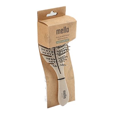 Mella Detangling Hair Brush Leaf Shape - Beige