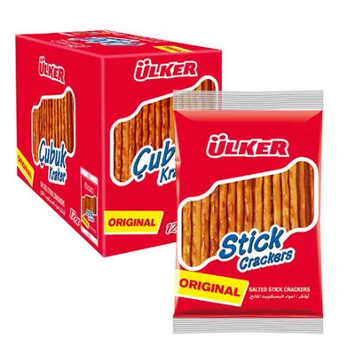 Ulker Biscuit Crackers Sticks 30 G × 12 Box