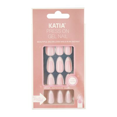 Katia Press-On Gel Nails Oval Shape - French 104