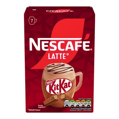 Nescafe Latte Instant Coffee Sachet Kit Kat Flavor (Imported) - 21g x  7