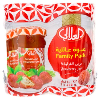 العلالي مربى الفراولة 400 جرام × 2