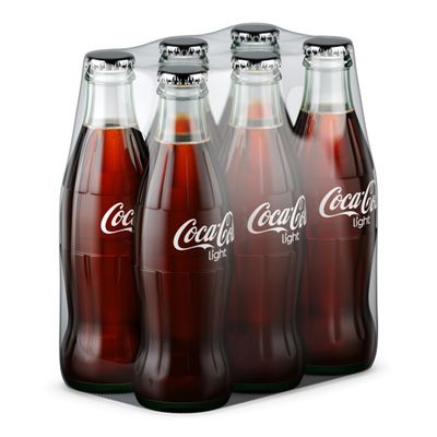 Coca Cola Soft Drink Light 250 ML × 6