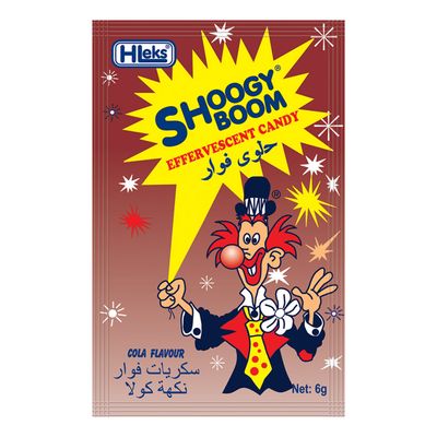 Hleks Shoogy Boom Effervescent Candy Cola Flavor 6 G