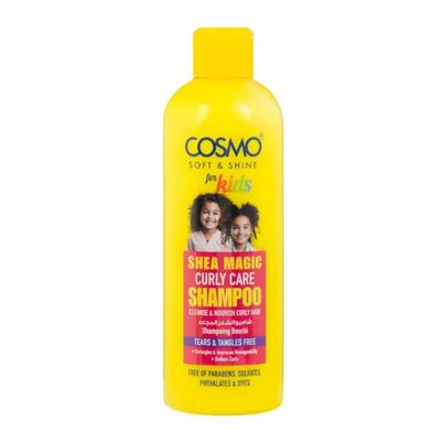 Cosmo Soft & Shine For Kids  Curly Hair Shampoo - Shea Magic - Paraben & Sulfate Free - 480ml