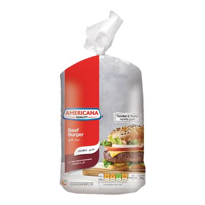 Americana Beef Burger Jumbo 10 Pieces  1 KG