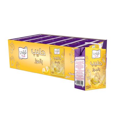 Kwality Dairy Banana Milk - 200ml × 24