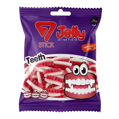 7 Stick Candy Jelly Teeth 80 G